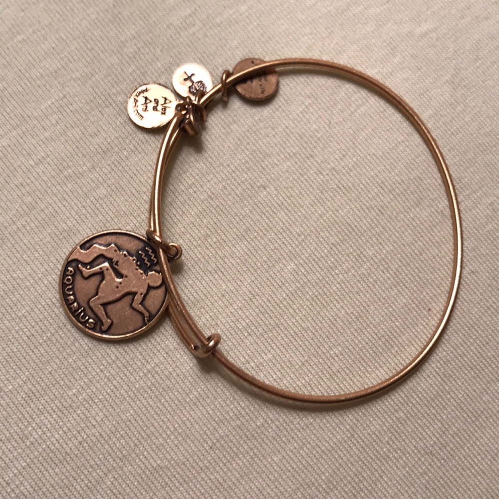 Alex and Ani Aquarius gold bracelet